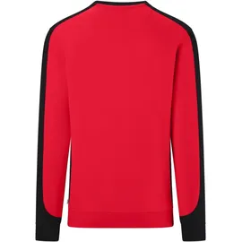 Hakro Sweatshirt Contrast ECO #549 Gr. 2XL rot/schwarz