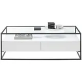 Casavanti Couchtisch Evora Weiß Holz 120 x 40 cm