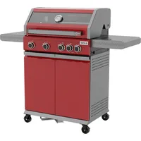 Yato Gasgrill 14,5kW, 4+1 Brenner, Edelstahl 138x58x118cm, Sichtfenster
