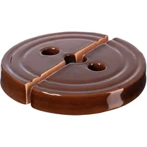 Kadax Beschwerungsstein Fermentiergewicht aus Steingut 17 cm 1,3 kg