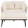 stilvora Sonnenliege 120 x 130 cm Beige