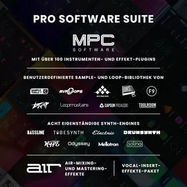 Akai Professional MPC Studio Controller MIDI Controller, Schwarz