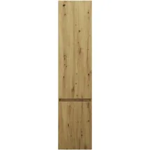 Burgbad Lin20 Hochschrank wandhängend mit 2 Türen inklusive Winkelablagen, Türanschlag rechts, 400x345x1760mm, HSPE040RF5353, Farbe: Eiche Dekor Urban
