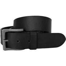 Top Gun Herrengürtel Leder schwarz 100 cm