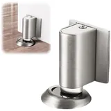 CUVZORA Türstopper Boden Magnetisch, Metall Türstopper Selbstklebend Türpuffer Wandschutz Türfeststeller für Zimmer Büros Bäder Magnetischer Schwerer Türhalter Fensterstopper Türklinken (Silber)