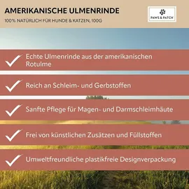Paws & Patch Paws&Patch Ulmenrinde Pulver für Hunde und Katzen 100 g