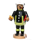 Dekohelden24 Holz Räuchermann/Räuchermännchen als Feuerwehr, L/B/H: 12 x 9,5 x 22 cm.