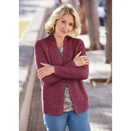 GOLDNER Elegante Grobstrickjacke rot 19