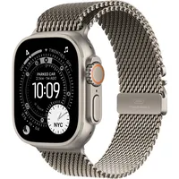 Apple Watch Ultra 3 GPS + Cellular 49 mm Titangehäuse Natur Milanese Loop Natur S