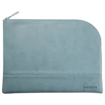 Rhodia Rhodiarama Etui Kunstleder Reißverschluss, 21x28 cm Wassergrün 116735C