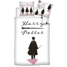 HARRY POTTER Wendbar Weiß 140 x 200 cm + 65 x 65 cm