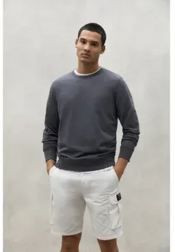 ECOALF für Herren. MCMGASTWARRE0861S24-179 Warren navy Sweatshirt (L), Lässig, Langarm, Bio-Baumwolle, Nachhaltig, Marine, Recycelte Baumwol