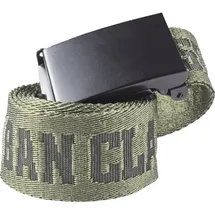 URBAN CLASSICS Gürtel Jaquard Logo Belt Polyester Oliv 120