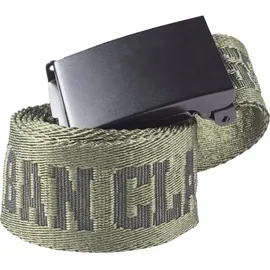 URBAN CLASSICS Gürtel Jaquard Logo Belt Polyester Oliv 120