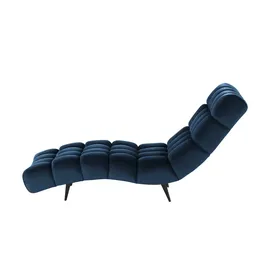 Switch Relaxliege Delphi Velours 80 x 91 x 166 cm Blau