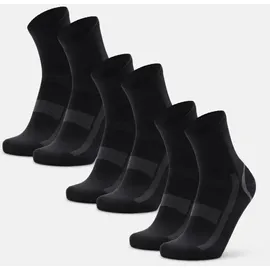 Danish Endurance Quarter Pro Sportsocken 5er Pack Schwarz 39-42