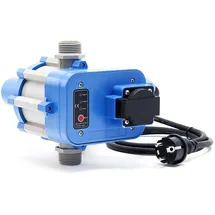 Wiltec Druckschalter EPC-2 230V 1-phasig bis 10 bar, Druckwächter mit Trockenlaufschutz für Hauswasserwerke und Pumpen, zuverlässige Pumpensteuerung