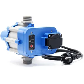 Wiltec Druckschalter EPC-2 230V 1-phasig bis 10 bar, Druckwächter mit Trockenlaufschutz für Hauswasserwerke und Pumpen, zuverlässige Pumpensteuerung