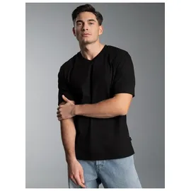 TRIGEMA V-Shirt DELUXE schwarz M