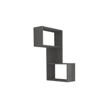 Decortie Eckregal 67 x 47 x 82 cm Schwarz