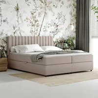 Panda möbel Boxspringbett 180x200 Everest mit Topper, mit Bettkästen,