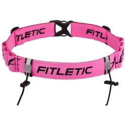 Fitletic Laufgürtel Laufgürtel „Race 2“ für Gelschlaufen, mit Startnummer-Halterung Premium Laufausrüstung