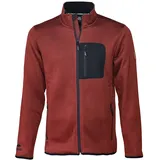 Forsberg warme Strickjacke mit Brusttasche / bordeaux / XXL