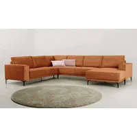 OTTO home Wohnlandschaft Mikrofaser U-Form 3-Sitzer Rot