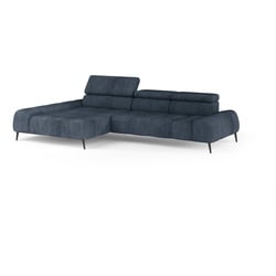 Ecksofa Ribolla Stoff Graublau