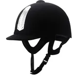 Woljay Samt sportage Reithelm Reitsporthelme für Kinder Herren Damen (52cm)