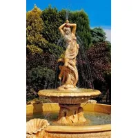 Casa Padrino Jugendstil Springbrunnen Beige Ø 145 x H.