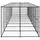vidaXL Outdoor-Hundezwinger Stahl mit Überdachung 19,36 m2