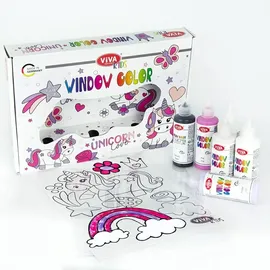 Viva Decor Window Color Set 6 St. 540 ml Bunt