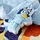 Bluey Dekokissen 25 x 20 x 10 cm Blau