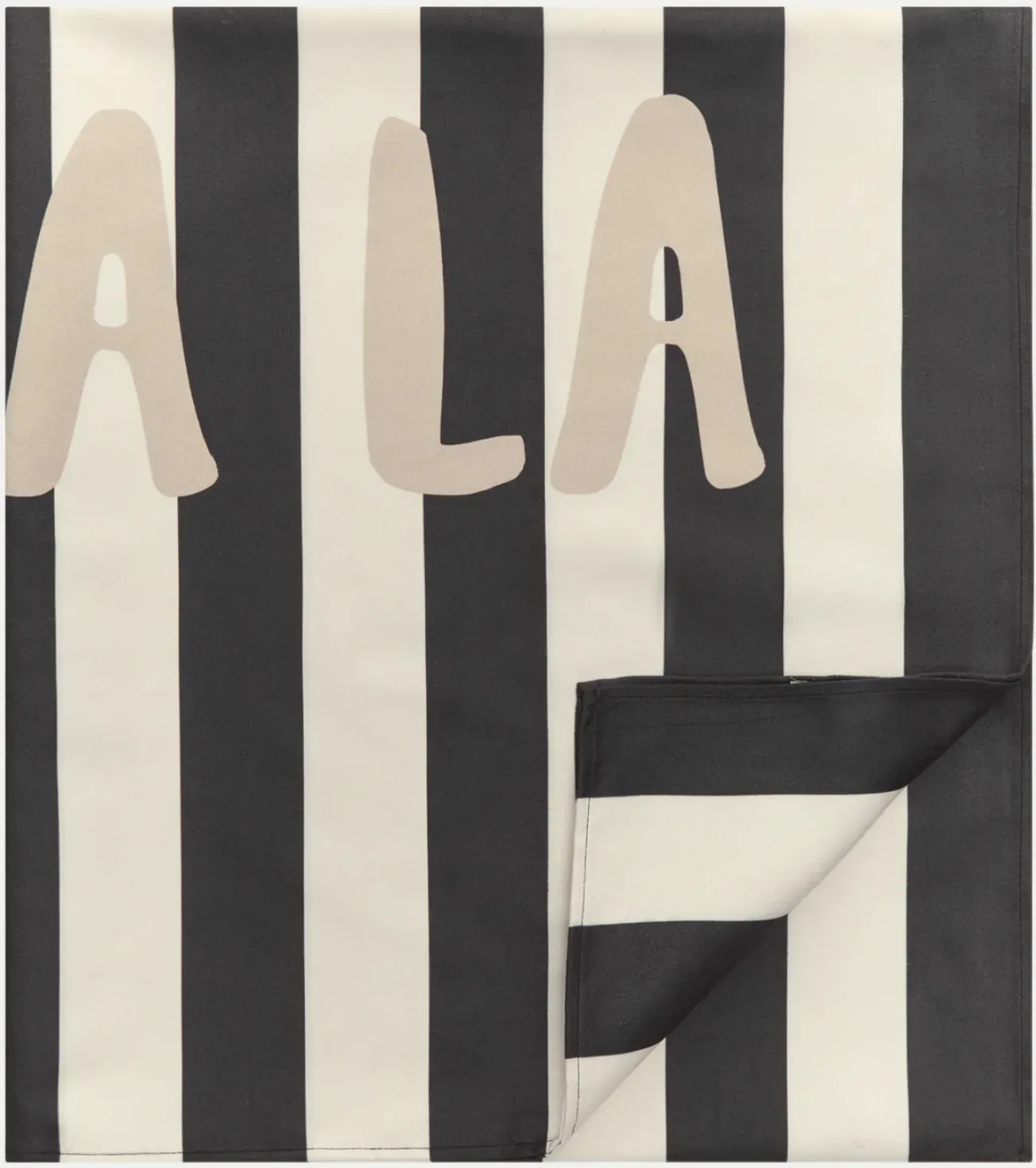 Gestreiftes Handtuch Schwarz 90X200CM