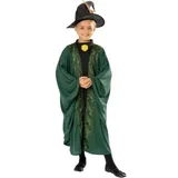 Rubies - Harry Potter Kostuum - Professor Mcgonagall Kostuum Kind - Groen, Zwart -Maat 158-164 (158, 164)