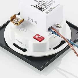 ARCCHIO Neru LED-Einbaulampe 2 eckig schwarz Aluminium