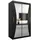 abiks möbel Schwebetürenschrank MONACO 120 x 200 x 62 cm Schwarz