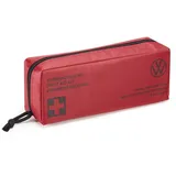 Volkswagen KFZ-Verbandtasche VW KFZ Verbandstasche, mit neuem VW Logo, 6R0093108B, Verbandskasten nach DIN 13164 rot