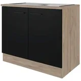 Flex-Well Spülenschrank »Capri«, (2 St.), (B x H x T) 100 x 85 x 60 cm, inkl. Edelstahl-Einbauspüle,