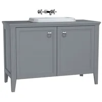 Vitra Valarte Einbauwaschtisch-Set 118 cm, grau Matt