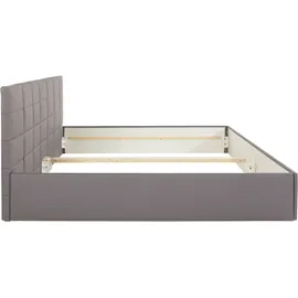 Westfalia Schlafkomfort Polsterbett, grau, B:208cm L:210cm, WESTFALIA SCHLAFKOMFORT, Betten, Polsterbett, inkl. Bettkasten bei Ausführung mit Matratze, in 2 Höhen, Topseller