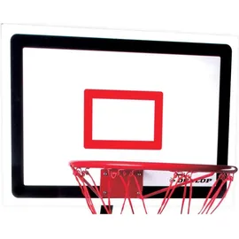 Dunlop Basketballkorb Set – Basketball Korb Höhenverstellbar: 165 - 205 cm – Basketballkörbe mit Basketballständer, Ball und Pumpe – Basketballkorb Outdoor mit Füllbarer Fussstand - Schwarz