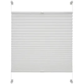 LIEDECO Klemmfix Plissee verspannt 90 x 130 cm weiß