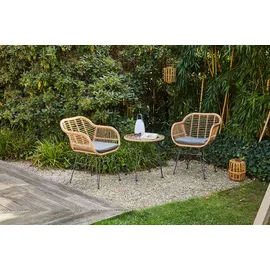 Siena Garden Tiros Set 3-tlg. matt anthrazit/natur
