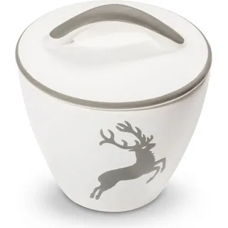 Gmundner Keramik Grauer Hirsch Zuckerdose Gourmet (Ø 9cm)