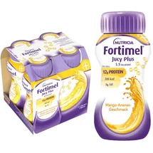 danone deutschland gmbh Fortimel Jucy Plus Mango Ananas Flüssigkeit 4X200 ml