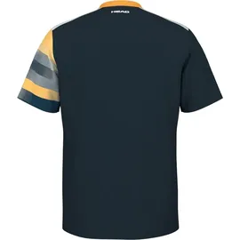 Head Racket Topspin Kurzarm-t-shirt - Navy / Print Visi - 128 cm