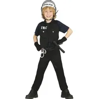 Guirca Polizei-Kostüm S.W.A.T. Talla 3-4 años Schwarz