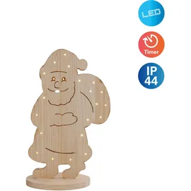 NÄVE Dekoobjekt Santa klein 49 cm beige